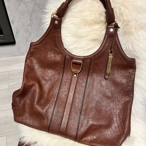 Cole Haan Brown Leather Shoulder Bag- excellent co
